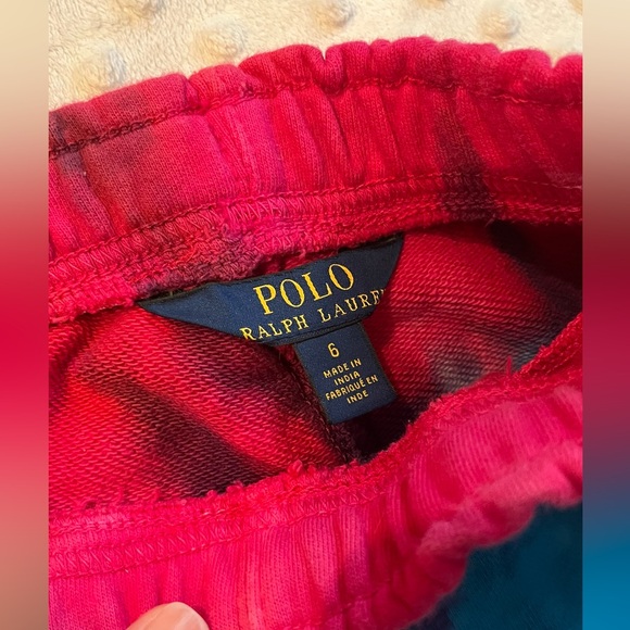 Girl's Ralph Lauren Tie Dye Set (Joggers & Hat) Size 6 🤍🩵💖💛✨ - Picture 6 of 6